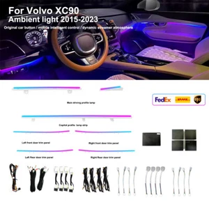 64 Farben passend für Volvo XC90 S90 2017-2023 Tür Ambiente Licht Armaturenbrett RGB Lampe - Bild 1 von 4