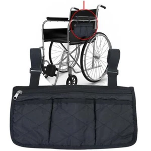 Bolsa lateral para silla de ruedas bolsa de reposabrazos impermeable con reflectante se adapta a caminantes W8O4 - Imagen 1 de 10