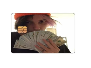 Lil Peep Money Credit / Debit Card Skin Cover Decal Sticker *SMALL CHIP - Picture 1 of 2