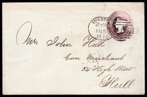 1854 1d Pink Fine LIVERPOOL SPOON Type A13 - Picture 1 of 2
