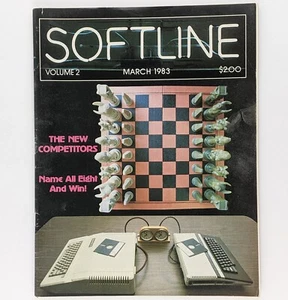 Softline Magazine March 1983 - Vintage Game Dev, Computers, Atari, Roger Keating - Picture 1 of 8