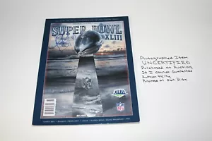 Autographed Signed NFL Super Bowl Program, XLIII, Troy Polamalu, UNCERTIFIED - Picture 1 of 11