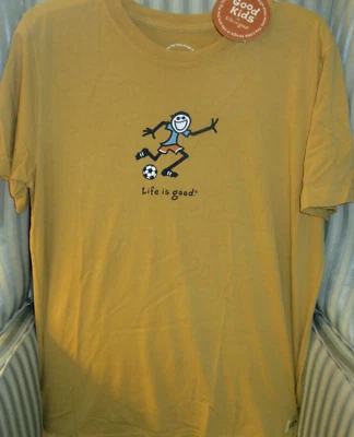 ¡NUEVO CON ETIQUETAS! LIFE IS GOOD "GOOD KIDS S/S TEE.JAKE "KICK SOCCER" (JOVEN 12-14) Foto 1 de 3