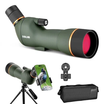 ESSLNB 20-60X70 Zoom HD Spotting Scope Portable Design with Mobile Holder Table Tripod