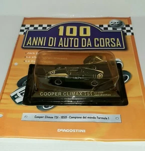 COOPER CLIMAX T51 1959 JACK BRABHAM CON FASCICOLO DE AGOSTINI SCALA 1/43 - Foto 1 di 1