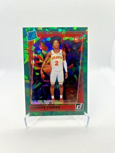 Sharife Cooper RC - 2021-22 Donruss Holo Green Ice #208 - Atlanta Hawks - Picture 1 of 2