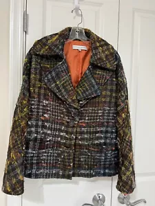 Carolina Herrera size 6 Wool Knit Blazer Women's Jacket - Picture 1 of 14