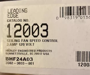 LEADING EDGE 12003 CEILING FAN SPEED CONTROL *NEW IN BOX* - Picture 1 of 1