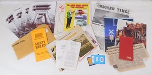 Lot of Railroad Railway Memorabilia Santa Fe Coloring Book Card Rules Norfolk - Picture 1 of 9