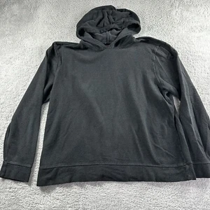 Lucky Brand Hooded Sweater Womens 2x Black Light Weight Long Sleeve Stretch - Picture 1 of 8