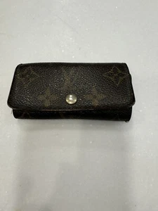 Original LOUIS VUITTON Schlüsselanhänger Monogramm 4 mit Druckknopfleiste - Bild 1 von 10
