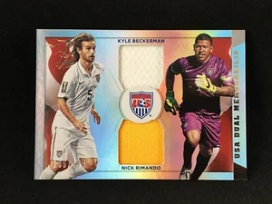 Kyle Beckerman Nick Rimando 2015 Panini USA Soccer Team Dual WORN JERSEY /199 US - Picture 1 of 4