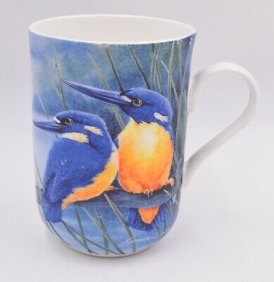 Birds Of Australia Azure Kingfisher Fine Bone China Mug Katherine Castle • 20.77€