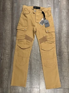 NBT Clothing Pants Men's 30 Khaki Motorcycle Jeans H, K Type B 30x29 - NEW - Picture 1 of 13