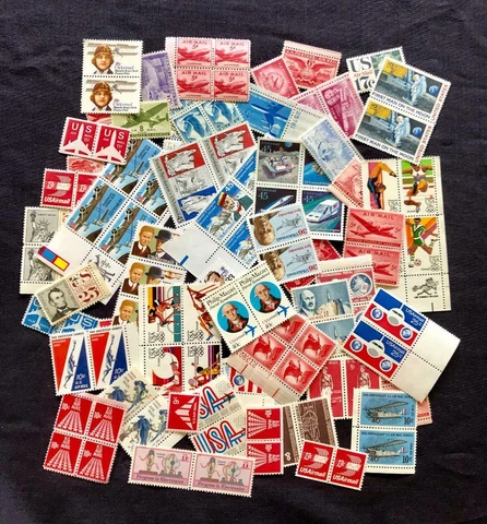 AIR MAIL POSTAGE COLLECTION MINT NH OVER $20 FACE VALUE - BELOW FACE Cover