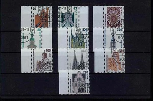 BRD DAUERSERIE SEHENSWÜRDIGKEITEN DM + EURO-WÄHRUNG 10 WERTE vom Rand xc17 - Imagen 1 de 1