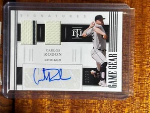 2021 Panini National Treasures Holo Silver /25 Carlos Rodon #GGS-CR Auto - Picture 1 of 2