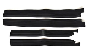 Mercedes-Benz W108SEL W109 Sedan 4-Door - Rubber Sill Covers, 4 pcs, Black, NEW - Picture 1 of 4