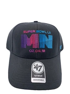 SUPER BOWL LII (52) '47 Brand Baseball Cap NFL Adjustable Hat Eagles Patriots - Bild 1 von 6