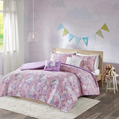 Intelligent Design Kids Lola Unicorn Cotton Duvet Cover Set - Image 1 of 4