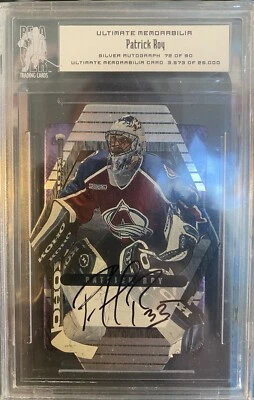 2000-01 ITG Be A Player Ultimate Memorabilia Silver Auto Patrick Roy🔥HOF - Image 1 of 2