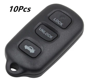 10Pcs For Toyota Camry Solara Sienna Corolla 4 Buttons Smart Key Case Shell Fob - Picture 1 of 5