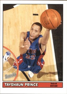 2005-06 Topps Bazooka Minis Detroit Pistons Basketball Card #81 Tayshaun Prince