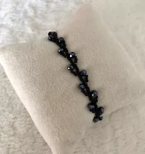 Lucida Design Ottoman Style Black Crystal Bracelet Retail $29 - Picture 1 of 6