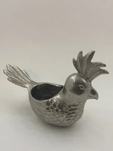 VTG Metal Bird Cockatoo Planter Bowl or Jewelry Dish Trinket GrannyCore Decor - Picture 1 of 6