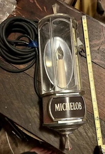 Vintage Michelob Beer Candle Wall Sconce Bar Sign 15” Candle Turns Works! - Picture 1 of 3