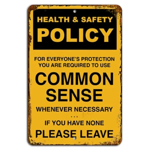 Common Sense Policy Funny Rustic Sign - Picture 1 of 1