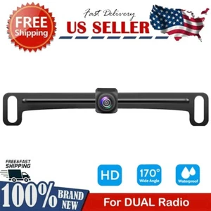Backup Camera Rearview License Plate Universal for DUAL Car Radio - Picture 1 of 12