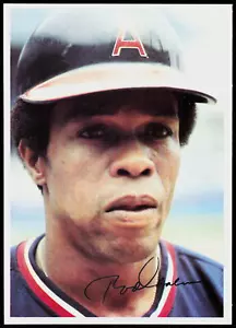 1980 Topps Superstar Photos JUMBO 5X7 Rod Carew #12 BASEBALL California Angels - Picture 1 of 2
