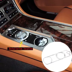 For Jaguar XF 2008-2015 Stainless Steel Gear Button Frame Trim Decorative Cover - Picture 1 of 10