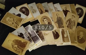 Nr. 810/5 Konvolut 24 Fotos von Männern, Matrosen etc... um 1870 Albumdruck - Bild 1 von 9