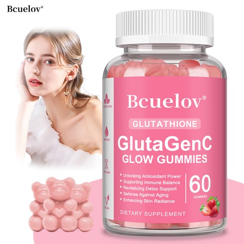nature glow glutathione collagen glow gummies Nature Glow Glutathione Collagen - Strawberry Flavor, 60 Chewable Gummies