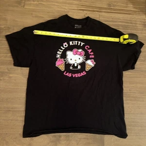Woman’s Hello Kitty Cafe Las Vegas Black T-shirt Size XL - Picture 1 of 4