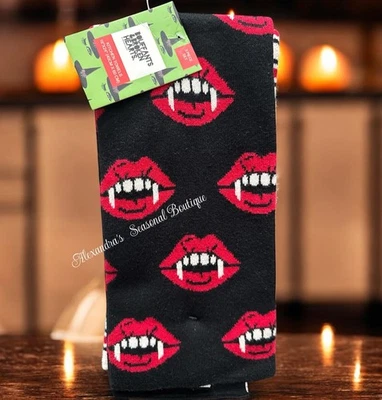 Juego de 3 toallas de cocina súper suaves góticas, Halloween, mordeduras de vampiro labios rojos nuevas Foto 1 de 4