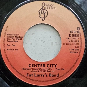 Fat Larry's Band ‎** Center City / Nighttime Boogie - Ex Con 1976 UK Soul  7" - Picture 1 of 4