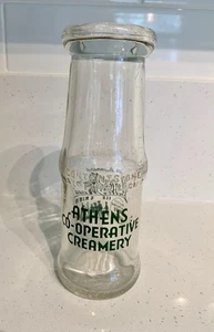 Vintage Athens Co-Operative Creamery Georgia Half Pint Milchflasche * - Bild 1 von 2