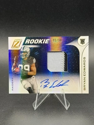 2020 Panini Zenith - Rookie Patch Autographs Bryan Edwards #95/99 - Raiders - Image 1 of 4