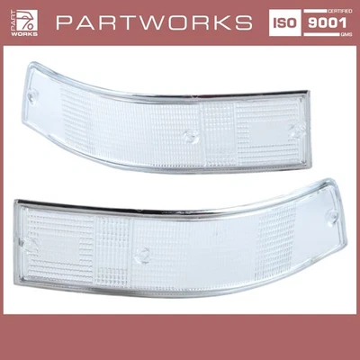 Lentes de luz trasera para PORSCHE 911 F/G '69-'89 BLANCO BORDE CROMADO CLARO L+R Foto 1 de 4