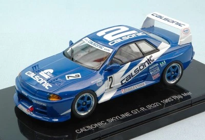 MODELLINO AUTO STATICO EBBRO CALSONIC SKYLINE GT-R R32 #2 WINNER FUJI 1993 1/43 - Immagine 1 di 4