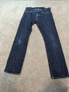 POLO RALPH LAUREN Jeans Mens 31X30 Blue Dark Wash Slim Straight - Picture 1 of 13