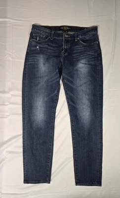 Lucky Brand Jeans Womens Sz 6/28 Sienna Slim Boyfriend Mid Rise Dark Wash Blue - Image 1 of 4
