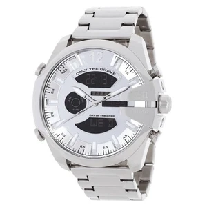 Diesel Mega Chief Quartz Analog-Digital Silver Dial Men's Watch DZ4648 - Picture 1 of 3