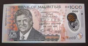 Mauritius Thousands 1000 Rupees New 2024 Polymer (B435a) No Folds UNC Banknote - Picture 1 of 9