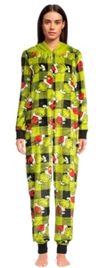 The Grinch Women's One Piece Hooded Pajamas /Costume - Size 4 - 6 - Picture 1 of 6