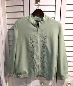 Patchington Giacca Poliestere Ricamato Verde Lime Donna Petite Small - Foto 1 di 6