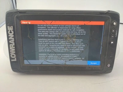 LOWRANCE ELITE 9 Ti2 BOAT FISH FINDER CHARTPLOTTER SONAR DISPLAY 000-14649-001 - Image 1 of 4